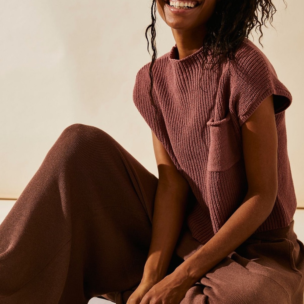 Free People Freya sweater set in withered rose in size medium